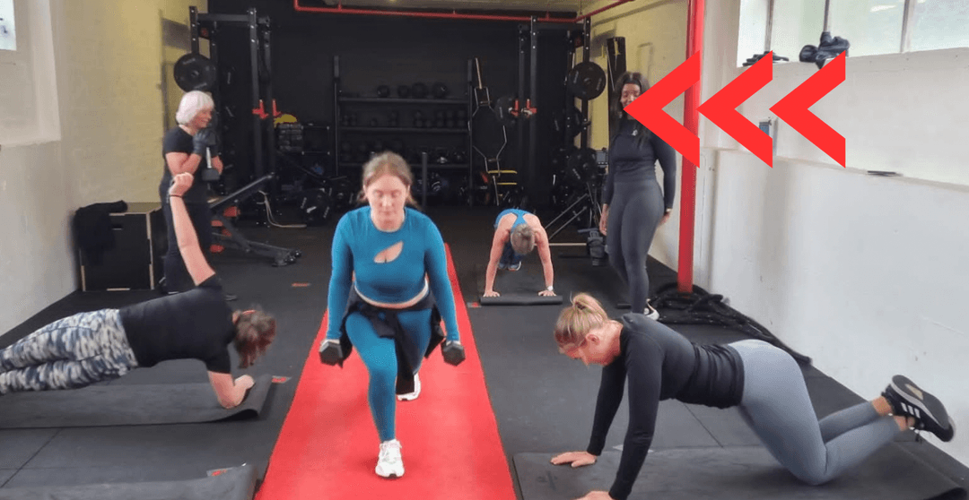 Jane training outdoors